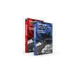 Two volumes of *Stalingrad: The Death of the German Sixth Army on the Volga, 1942-1943* by Schiffer Publishing, Ltd. stand upright—Volume 1 with a red cover and Volume 2 with a blue cover, set against a white background.