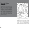 A page from The Healing Tarot by Schiffer Publishing, Ltd. displays The Magician card illustration and explains its upright and reversed meanings for holistic healing and wellness readings.