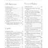A two-column contents page from "The Stone Circle Oracle" by Schiffer Publishing, Ltd. lists sections—Self-Awareness, Cycles, Forces of Nature—with chapters and pages, featuring tools like meditation cards and the Stone Circle oracle deck.