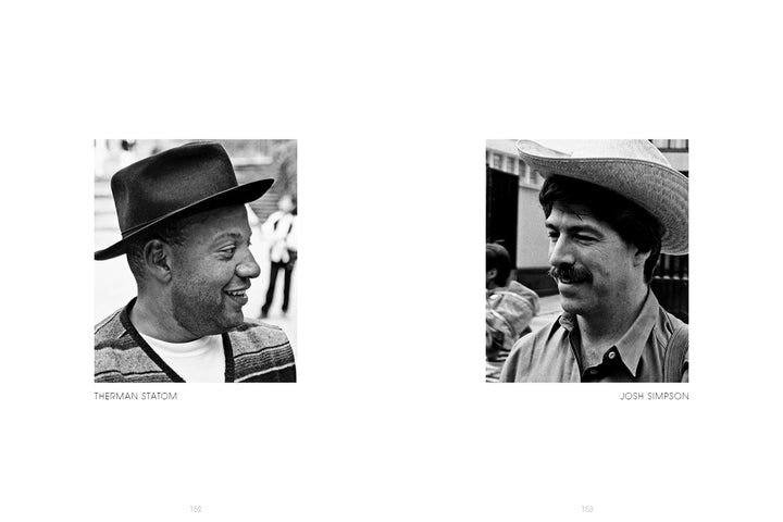 Two black-and-white portraits from "Masters of Craft" by Schiffer Publishing, Ltd.: on the left, a smiling man in a striped shirt and hat; on the right, Paul J. Smith, key figure in twentieth-century craft—names labeled below each photo.