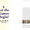 A book spread from What If Textiles by Schiffer Publishing, Ltd. shows “3. Let the Games Begin! Recent Work Shelley Selim” in large text on the left; the right has a title, image, and text on Gerhardt Knodel in a serif font on white.