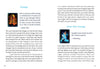 Two pages from Schiffer Publishing, Ltd.'s Higher Self Oracle show inspirational text, quotes, and guidance cards. The left page highlights embracing change with a tarot card; the right discusses clearing energy with a Higher Self Oracle card.