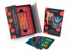 The Tarot Médiéval by Schiffer Publishing, Ltd. features a medieval-themed tarot deck in a rose-designed box, several cards displayed, and an illustrated guidebook by Caitlín Matthews.