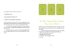 An open book from The Healthy Witch Oracle Cards by Schiffer Publishing, Ltd. displays instructions for a simple spread and a three-card Past, Present, Future spread with green text and numbered boxes labeled 1, 2, and 3.