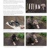 A step-by-step guide in Core Bushcraft by Schiffer Publishing, Ltd. teaches how to make feathersticks for firelighting—preparing wood, carving thin shavings, arranging them in a V-shape, and setting kindling for ignition.