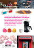 Iconic Objects of the 1980s by Schiffer Publishing, Ltd. features classic 80s designs—rotary phones, denim pins, retro sunglasses, skateboards, scrunchies, bean bag chairs, coffee makers, and red payphones—in a vibrant collage.