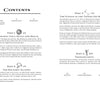 A table of contents for the book Rebel Voyage, listing parts, chapters, page numbers, and brief descriptions of narrative events for each section of a Nat Benjamin transatlantic sailing voyage.