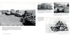 A column of WWII German light armored cars is shown on a country road; insets feature close-ups and rear views with soldiers. From "German Light Armored Cars of WWII" by Schiffer Publishing, Ltd.