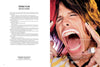 Close-up of Steven Tyler screaming with a Milk Mustache, white nail polish, and rings. This Schiffer Publishing, Ltd. ad for Milk Mustache uses the got milk? tagline to promote calcium's benefits for bone health.