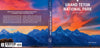 The "Grand Teton National Park" book by Schiffer Publishing, Ltd. features a vibrant cover with snow-capped peaks and a blue sky with pink clouds, making it an ideal photography book or souvenir.