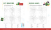 Enjoy festive fun with the KindKids Holly Jolly Christmas Puzzle Book by Schiffer Publishing, Ltd.—a two-page holiday word search featuring gifts, wrapping words, penguins, and kindness for a merry Christmas activity!.