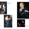 Four photos from Rock ’n’ Roll Slum Kid by Schiffer Publishing, Ltd. show musicians playing classic rock on stage with guitars and mics—featuring close-ups, full-body shots, and unclear performer identities.