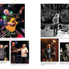 Six photos from Rock ’n’ Roll Slum Kid by Schiffer Publishing, Ltd. capture musicians singing, playing guitar, and recording in the studio—some with crowds, showcasing diverse settings and lighting styles.