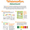 Step-by-step illustrated instructions for using the I Heart Art Forest Friends Watercolor Paint Pad by Schiffer Publishing, Ltd.: Pick a forest-themed design, tear out a page from the pad, use the included brush to add color with watercolors, and proudly display your finished artwork. Each page features adorable forest animal illustrations, bright paint palettes, and cheerful colors.