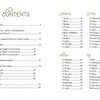 Table of contents page for The Wild Elemental Oracle by Schiffer Publishing, Ltd., featuring sections and page numbers for animal totems, grouped into Earth, Water, Fire, and Air. Decorative swirls guide readers to each spirit animal.