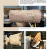 A page from Schiffer Publishing, Ltd.'s "Turning Natural Edge Bowls" shows a lathe setup with a log mounted for turning, plus images of a natural edge goblet and a half cherry log being shaped for bowl making.