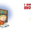 A young child reads a picture book beside a bookshelf. On the right, bold red text says Am I Big Enough? (Schiffer Publishing, Ltd.) above a yellow handprint with small curved text. Ideal for preschoolers learning good manners.