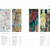 Magazine table of contents for "New Directions" by Schiffer Publishing, Ltd., features abstract, colorful art quilts with "In this issue" and a list of articles, galleries, and interviews exploring contemporary art quilting.