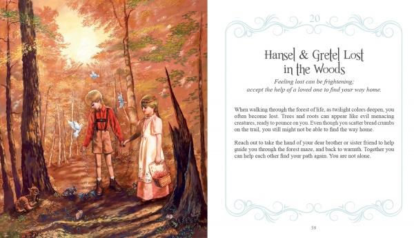 In a sunlit forest, a boy and girl follow animals and white stones, evoking the Inspirational Visions Oracle Cards by Schiffer Publishing, Ltd.—a journey of self-discovery and guidance surrounded by nature’s beauty.