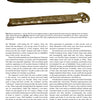 A scanned page from Schiffer Publishing, Ltd.'s "Japanese War Art and Uniforms 1853-1930" shows two bronze spearheads above columns of text exploring Japanese military history, bronze weapons, and evolving cultural practices.