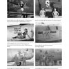 A page from "Death from Above" by Schiffer Publishing, Ltd. shows six WWII bomber photos with unique nose art—women, cartoons, and phrases—plus Army Air Corps members posing by the aircraft.