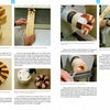 Turning Segmented Wooden Bangles on the Wood Lathe by Schiffer Publishing, Ltd. guides you step-by-step to glue wood segments into rings and shape them on a small lathe, with detailed photos illustrating the assembly, gluing, sanding, and turning process.