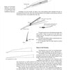 An instructional page from "The Bow Builder’s Book" by Schiffer Publishing, Ltd. features black-and-white diagrams and text on shaping and attaching feather vanes for arrows used in European longbow projects.