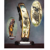 Scrimshaw Techniques by Schiffer Publishing, Ltd. features carved and painted antler sculptures on wood bases, depicting wildlife scenes with birds and trees, plus oval insets showing intricate scrimshaw details as a nature-inspired ivory alternative.