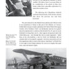 A black and white page from "Stukas Over Spain" by Schiffer Publishing, Ltd. shows a biplane's wing and undercarriage, with text on Legion Condor air units and a caption about armor fitted under the wing during the Spanish Civil War.