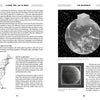 In "Aliens, God, and the Bible" by Schiffer Publishing, Ltd., two pages feature travel distance text with a U.S. East Coast map (left) and “The Spaceship”—Bible mysteries with images of a cube above Earth and a planet below (right).