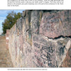 A highlight from "Walking in Memphis: 16 Historic Tours" by Schiffer Publishing, Ltd.: the Graceland stone wall, filled with messages and signatures from fans worldwide, set against trees and a sidewalk—perfect for your Memphis adventure.