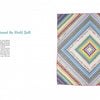 A colorful, diamond-patterned quilt in pastel concentric squares is shown on a white background next to text for "Scrap Happy Quilts from Georgia Bonesteel" by Schiffer Publishing, Ltd., inspired by classic quilt patterns.