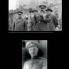 Black-and-white photos from "World War II Parade Uniforms of the Soviet Union • Vol.2" by Schiffer Publishing, Ltd. show a Soviet general at a microphone with officers and a major general of artillery in a decorated M1943 parade uniform.