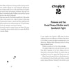 Two pages from "The Kids of Widney Junior High Take Over the World!" by Schiffer Publishing, Ltd. The left page ends a section; the right page starts “Chapter 2: Peewee and the Great Peanut Butter and Jelly Sandwich Fight.” Text is black on white.