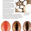 A magazine page from Schiffer Publishing, Ltd.’s Decorating Eggs shows white and speckled eggs in a nest and three ornate eggs, with text on selecting duck, goose, and exotic eggs for decorating.