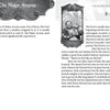 Two pages from the Shakespearean Tarot by Schiffer Publishing, Ltd. explore The Fool card, with a stylish Major Arcana header, detailed text sections, and a black-and-white image of a smiling figure holding a staff amid ornate tarot-themed borders.