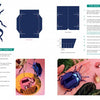 Paper Joy for Every Room by Schiffer Publishing, Ltd. is an instructional guide with photos and diagrams for creating blue and pink paper insects, featuring templates, folding steps, insect parts, and finished metallic models.