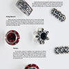 Schiffer Publishing, Ltd.'s "Pearl Projects for Beaders" showcases silver and red jewelry beads on white, with tips on using spacers and tension for creating stunning pearl necklace patterns.