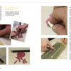 A step-by-step page from "The Art of Leather Inlay and Overlay" by Schiffer Publishing, Ltd. shows hands cutting leather with tools, detailed close-ups, cut shapes, and text describing techniques for unique leather art.