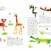 Print It! by Schiffer Publishing, Ltd. features illustrated step-by-step guides for making animal figures—a tiger, giraffe, and crocodile—using veggies like carrots and beans, with easy instructions and sketches on a white background.