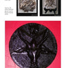A page showcases I. Lucifer wall art from Schiffer Publishing, Ltd.: two rectangular reliefs and one circular goat-headed plaque with demonic motifs, evoking the Lucifer archetype. Captions include product and artist details.