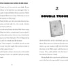 A page from Samantha Hansen Has Rocks in Her Head by Schiffer Publishing, Ltd. shows story text about Samantha, a rock-loving scientist, and her mom on the left, with an illustration of a notebook and pencil on the right.