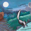An illustrated scene with woodland animals under a full moon. Text reads: A poem is the moon. A poem is a star. Discover children’s poetry—a glimpse of who you are. From "A Poem Is a Firefly" by Schiffer Publishing, Ltd.