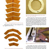 “Segmented Bowls for the Beginning Turner” by Schiffer Publishing, Ltd. offers step-by-step guides for gluing and sanding wooden rings, with detailed images and captions—perfect for beginners making segmented bowls on the lathe.
