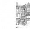 Victorian Buildings of San Francisco" by Schiffer Publishing, Ltd. features detailed ink drawings of classic San Francisco Victorian houses, ideal for adult coloring books.