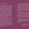 A mauve card presents a letter from Shana Lee introducing TLC for the Soul by Schiffer Publishing, Ltd.—a 33-card deck designed for daily guidance, reflection, and comfort with uplifting messages to encourage your spiritual practice.