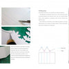 A Papercutting book by Schiffer Publishing, Ltd. features step-by-step photos and diagrams for scoring and folding paper, showing hands, tools, and cut paper, plus close-ups of kirigami techniques like mountain and valley folds.