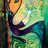 A colorful abstract artwork from the "Manifesting Your Greatness" wisdom card deck by Schiffer Publishing, Ltd. shows a serene figure releasing swirling energy with “FORGIVE” above, evoking calm and inspiration.