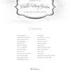 A grayscale cover of Kristy's Winter Cutting Garden by Schiffer Publishing, Ltd. features a decorative title above a centered table of contents listing 22 winter flower illustrations to paint.