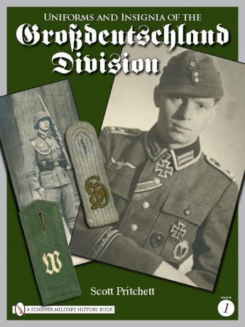 A man in military uniform with a badge, similar to those featured in "Uniforms and Insignia of the Grossdeutschland Division" by Schiffer Publishing, Ltd.